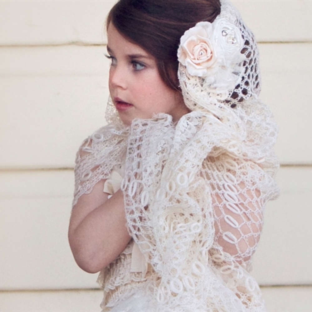 Dollcake NEW RARE Tattered Wardrobe Shawl size w/ Pin/Hairclip S